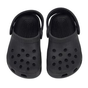 Crocs Classic Baby Toddler Clogs Black Size C 4/5 Comfort Slip On Water Friendly